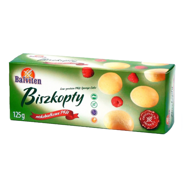 BALVITEN - Sušienky PKU, s nízkym obsahom bielkovín, 125g, (ct18)