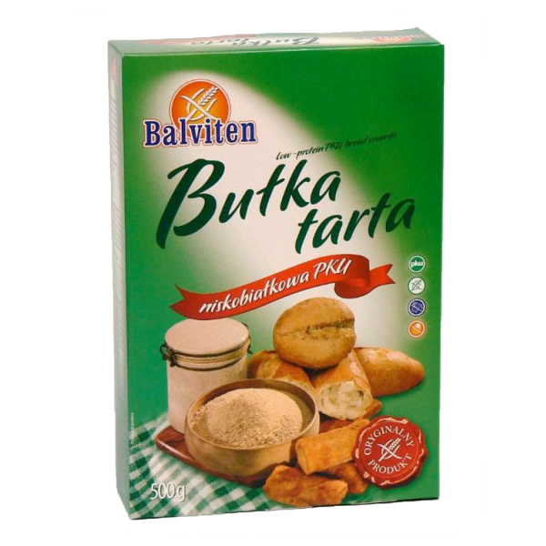 BALVITEN - Strúhanka s nízkym obsahom bielkovín PKU 500g (ct20)