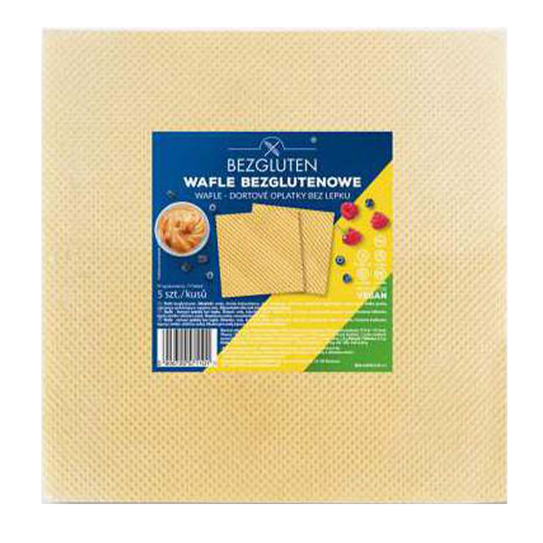 GLUTEN-FREE - WAFLE - вафлі квадратні без глютену та ПКУ 140г (5шт) ct10