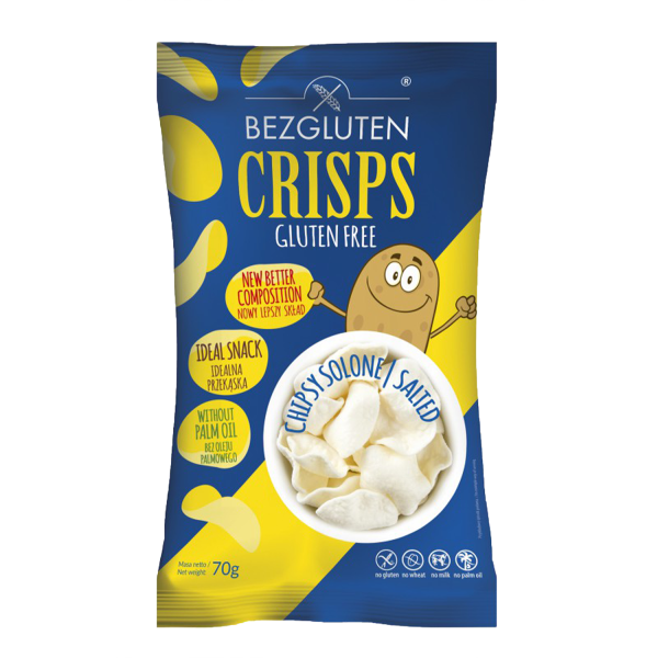 GLUTEN-FREE - Gesalzene Chips, glutenfrei, 70g ct12