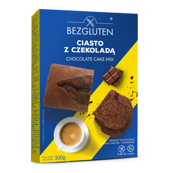 GLUTEN-FREE - Суміш для торта - CHOCOLATE - без глютену, 300г ct9