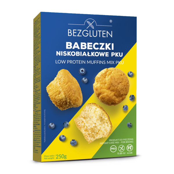 GLUTEN FREE - PKU Muffinmischung - glutenfrei, eiweißarm PKU 250g ct9