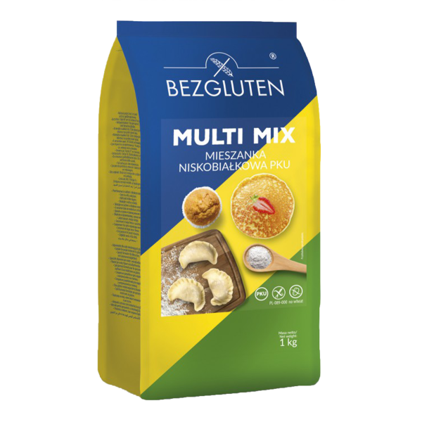 BEZGLUTEN - Mix PKU - MULTI MIX universal, eiweißarm, 1 kg ct6