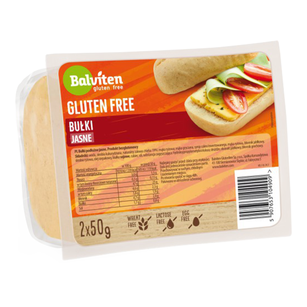 BALVITEN - Brötchen hell, länglich, glutenfrei, 2x50g, (ct15)