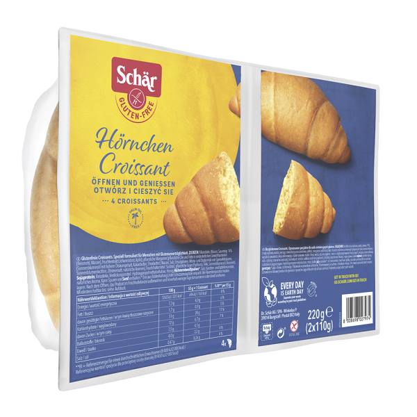 SCHÄR - Croissant, 4 Stück, 220 g, glutenfrei (ct 6)
