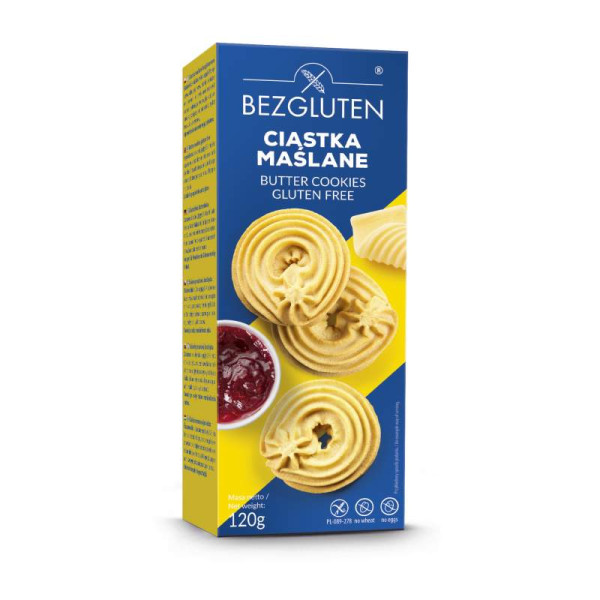 BEZGLUTEN - Butter biscuits, gluten-free 120g ct10