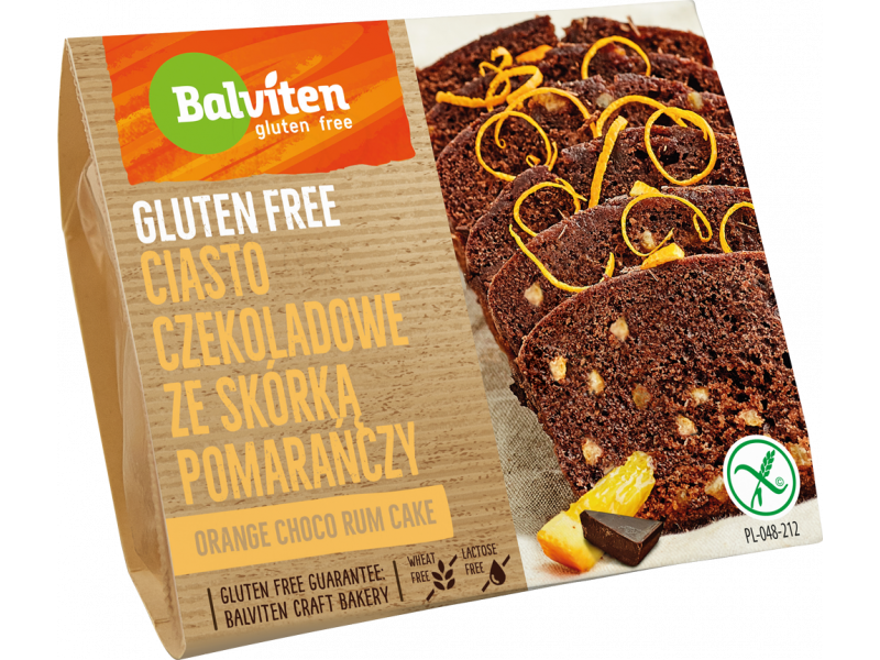 BALVITEN - Bábovka čokoládová s pomerančovou kůrou, bez lepku, 220g (ct12)