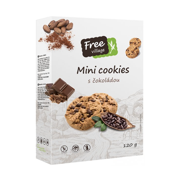 Free Village - Mini-Kekse, glutenfrei, 120g (12 Stk.)