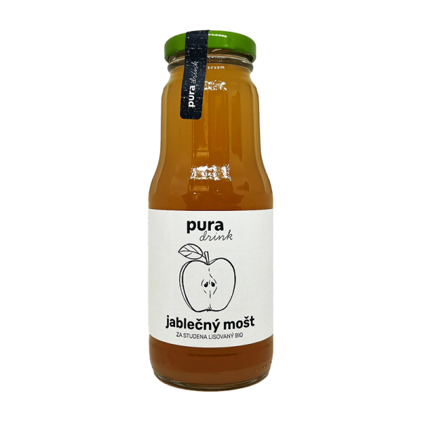 puraDRINK - jablečný mošt, 300ml, BIO