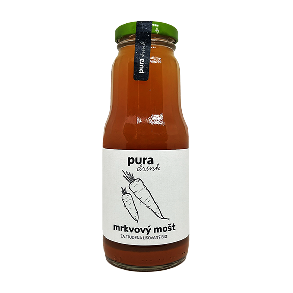 puraDRINK - mrkvový mošt, 300ml, BIO