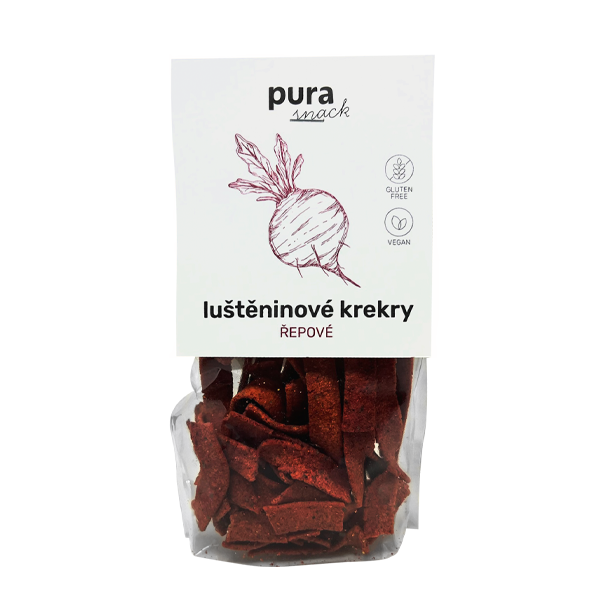 puraSNACK – řepové krekry, bez lepku, 65g (ct 48)