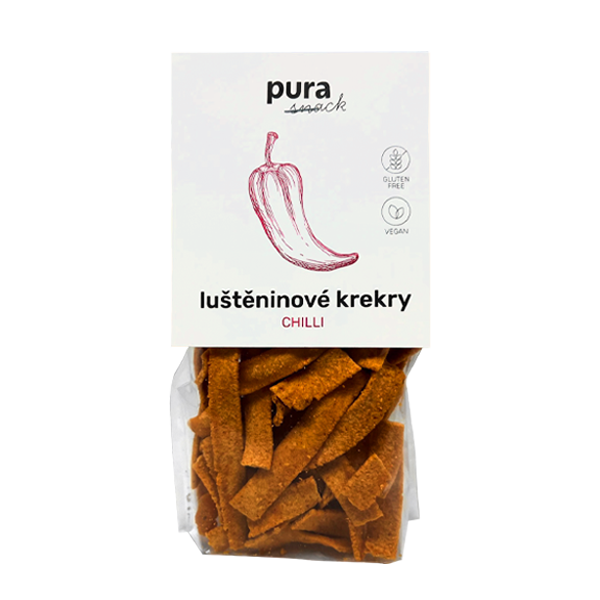 puraSNACK – chilli krekry, bez lepku, 65g (ct 48)