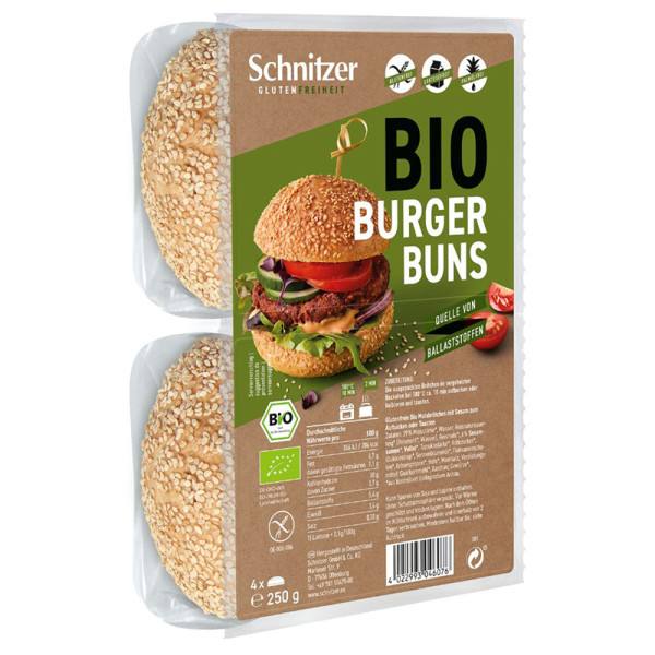 Schnitzer - Hamburger Brötchen (2x Hamburger Brötchen) 250g BIO (ct 5)