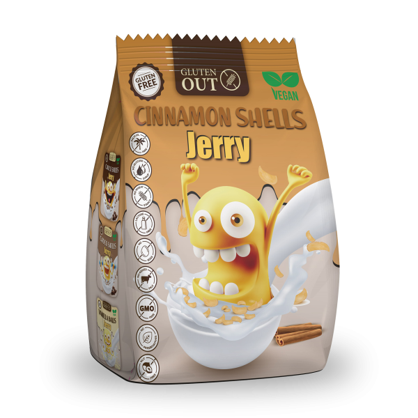 JERRY - Frühstücksmuscheln mit Zimtgeschmack, glutenfrei, 375g (ct10)