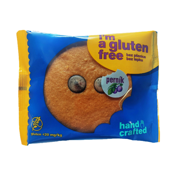 Lebkuchen gefüllt mit Pflaumenmus, glutenfrei, 80g (ct6)