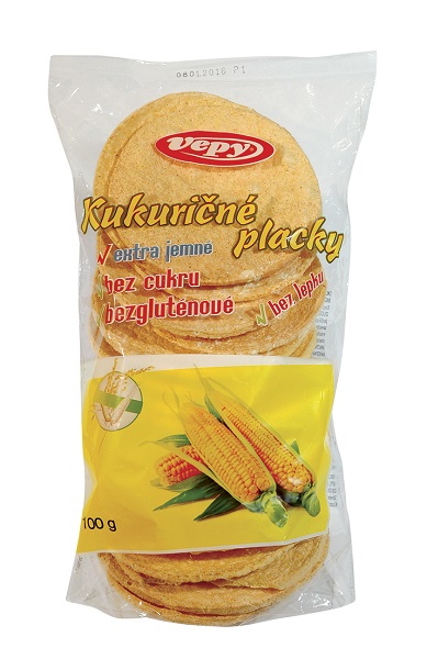 VEPY Kukuričné placky, bezlepkové, 100g (ct 21)
