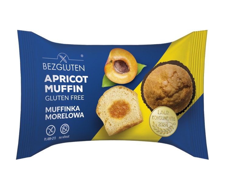 BEZGLUTEN - Muffin Aprikose, glutenfrei, 60g ct20