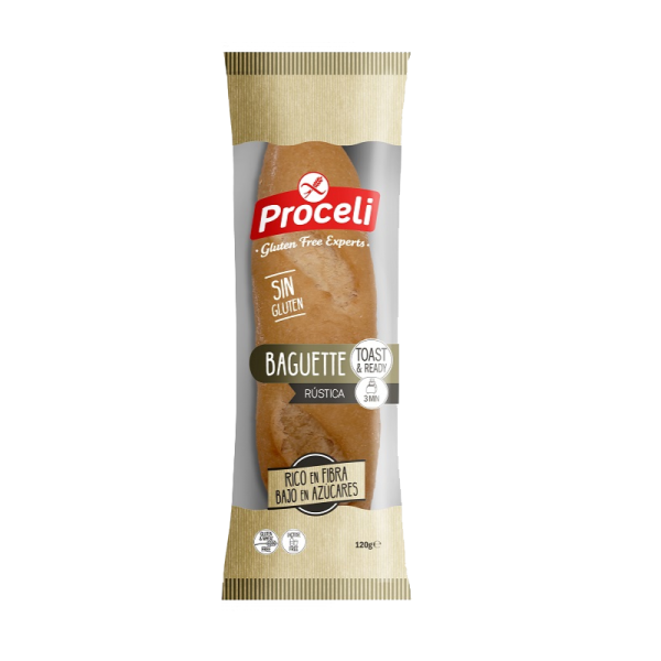 PROCELI - Bageta rustikální, bez lepku, 120g (ct 6)
