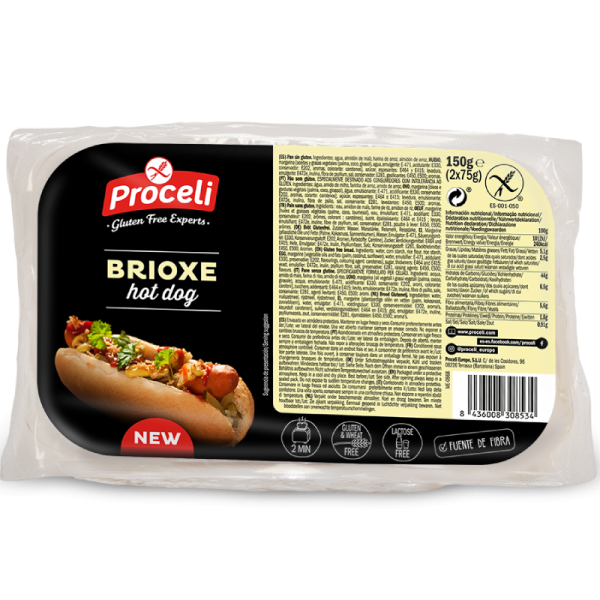 PROCELI - Pečivo na Hot Dog, bez lepku (2ks) 150g (ct 5)
