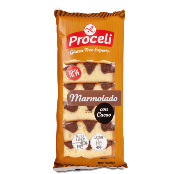 PROCELI - Mramorová bábovka s kakaem (2x3ks) 180g (ct7)