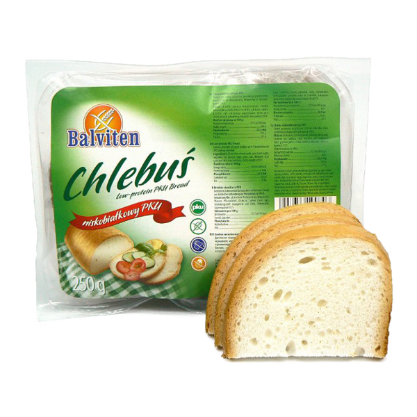 BALVITEN - Chléb PKU - Chlebuš - nízkobílkovinný PKU, 250g, (ct8)