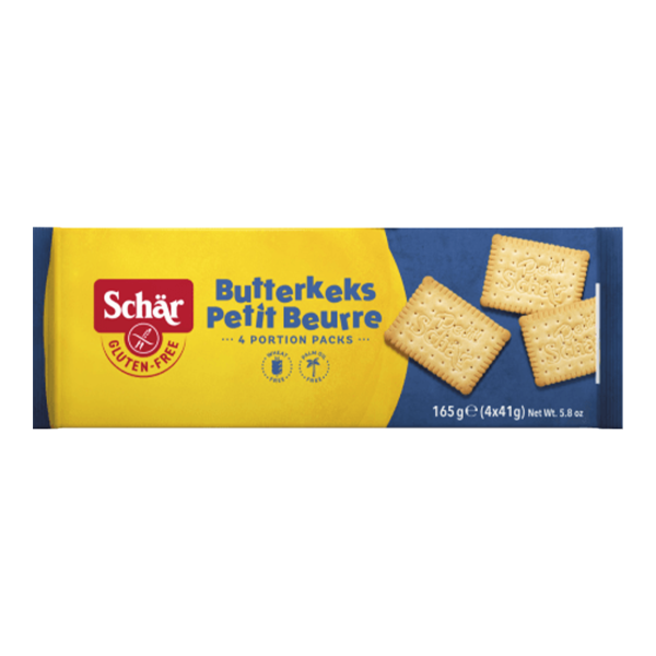 SCHÄR - sušenky Butterkeks - máslové, bez lepku, 165g (ct 12)
