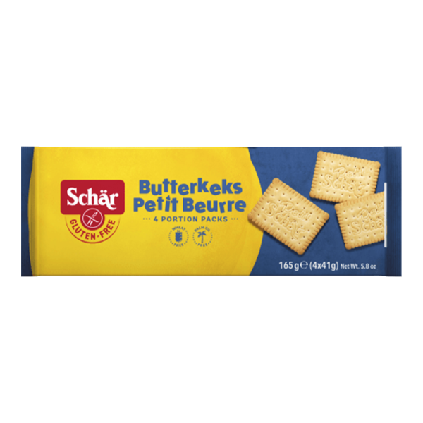 SCHÄR - Butterkeks - Butterkekse, glutenfrei, 165g (12 Stück)