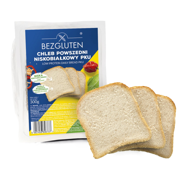 GLUTEN-FREE - Хлеб PKU - ежедневный низкобелковый PKU 300г ct10
