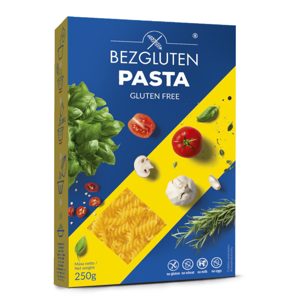 BEZGLUTEN - Těstoviny - FUSILLI bez lepku (vřetena) 250g ct11