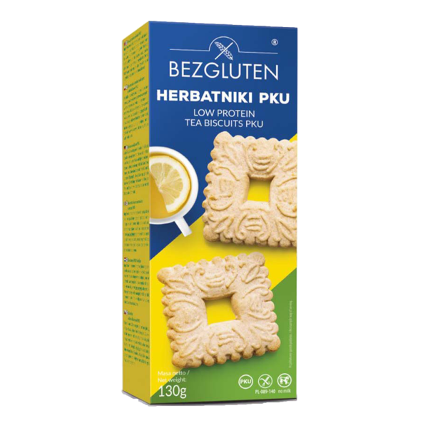 GLUTEN-FREI - Eiweißarme Tee-Kekse PKU 130g ct10