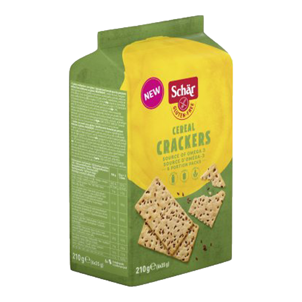 SCHÄR - Crackers cereal, krekry, bez lepku, 210 g (ct 5)
