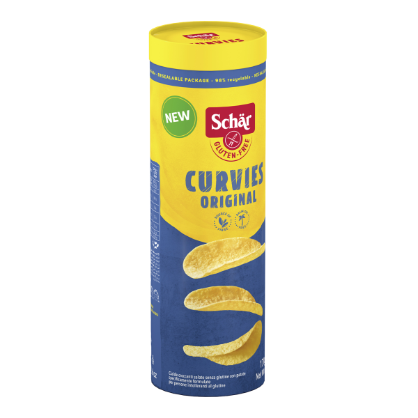 SCHÄR - Curvies Original Knusperchips, glutenfrei, 170g (10 Stk.)