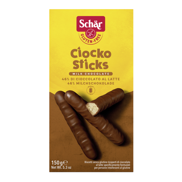 SCHÄR - Ciocko Sticks - Schokolade, glutenfrei, 150g (6 Stk.)