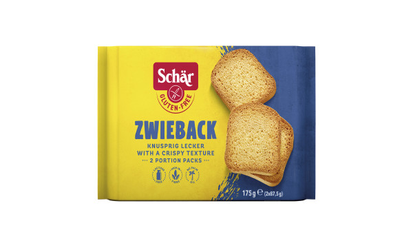 SCHÄR - Zwieback - trockenes Brot, glutenfrei, 175g (ct 6)