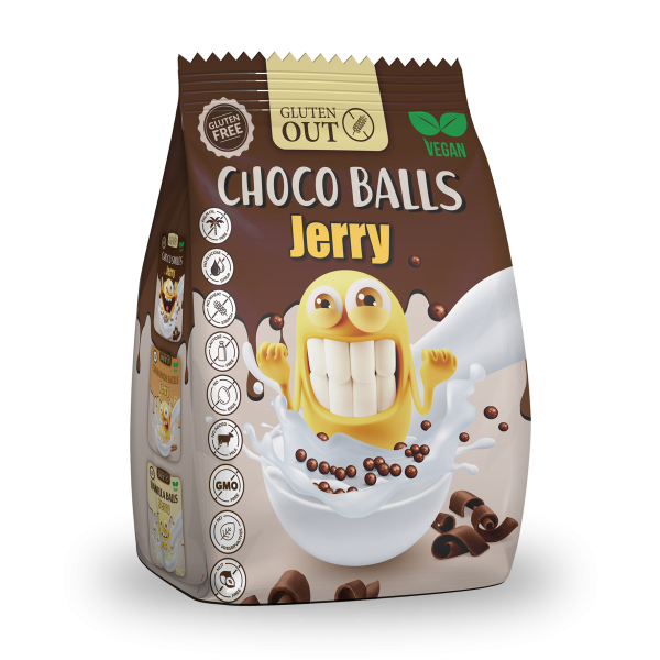 .BONUS - JERRY - snídaňové kuličky kakaové, bez lepku, 375g