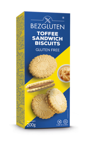 GLUTEN-FREE - Gluten-free biscuits Marquise with caramel filling 200g ct10