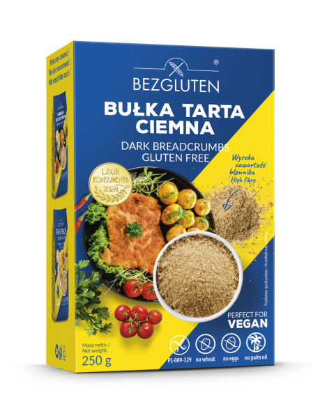 BEZGLUTEN - Strouhanka tmavá, bez lepku 250g (ct13)