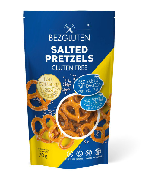 BEZGLUTEN - Preclíky se solí, bez lepku 70g (ct9)