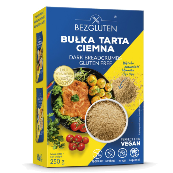 BEZGLUTEN - Strouhanka tmavá, bez lepku 250g (ct13)