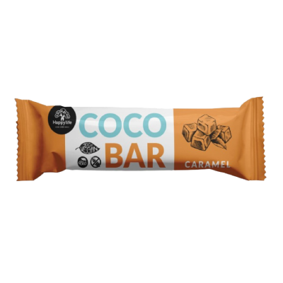 HAPPYLIFE COCO BAR - Kokosová tyčinka s karamelem BIO 40g (ct 24)