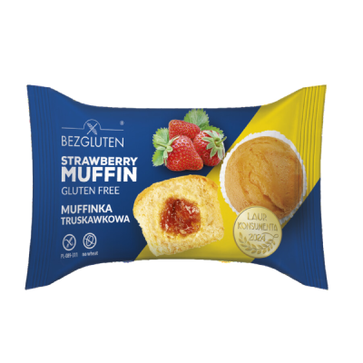 BEZGLUTEN - Muffin Erbeere, glutenfrei, 60g ct20