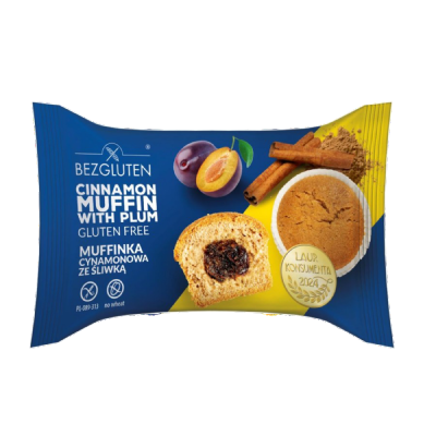 BEZGLUTEN - Muffin Pflaume mit Zimt, glutenfrei, 60g ct20