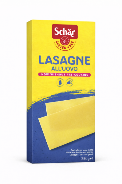 SCHÄR - Макаронні вироби Лазанья All'Uovo, безглютенові, 250г (упаковка 6)