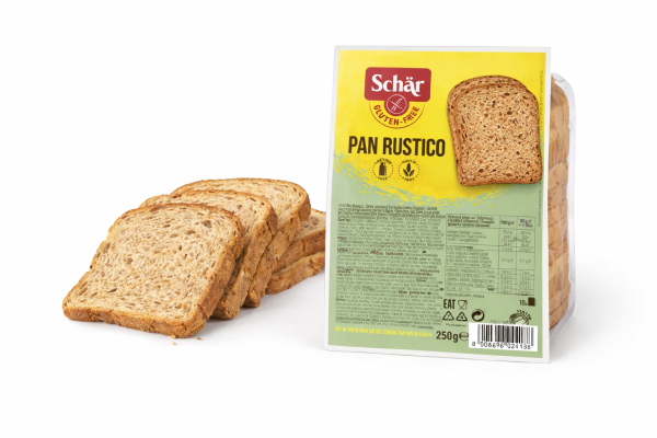 SCHÄR – Pan Rustico Multigrain Bread, gluten free, 250 g (ct 8)